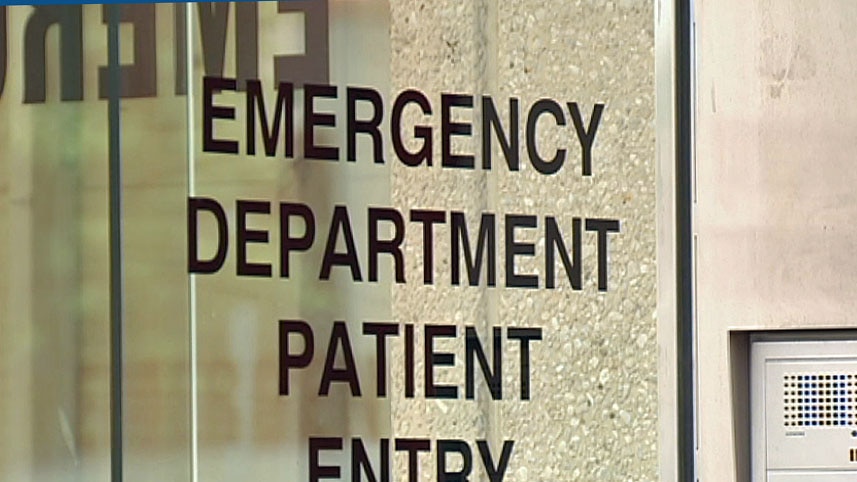 Royal Hobart Hospital emergency sign