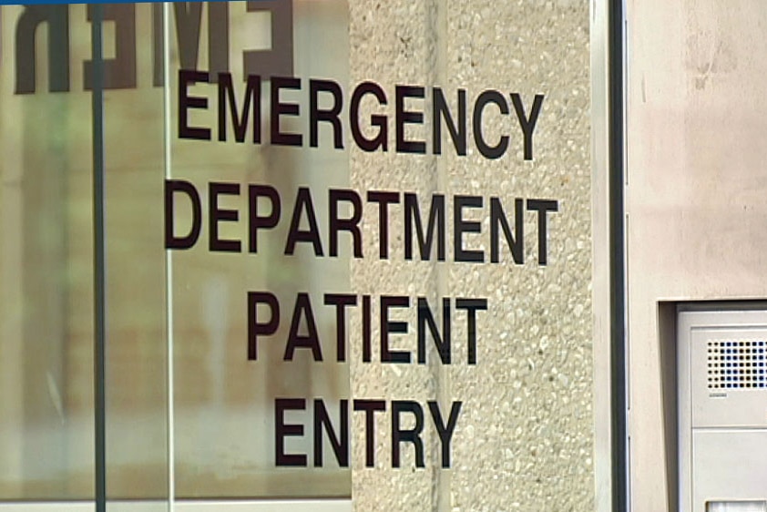 Entrance to the Royal Hobart Hospital's emergency department