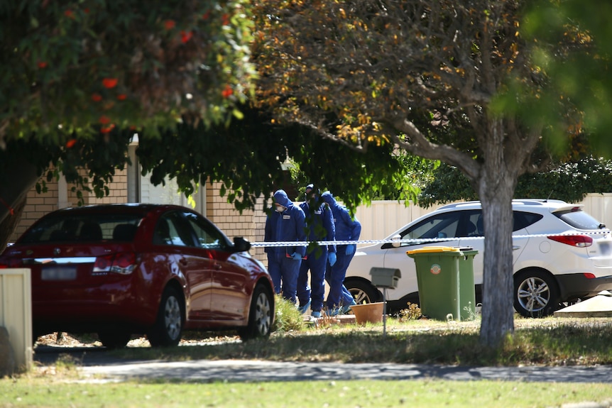 Forensics outside a residential house