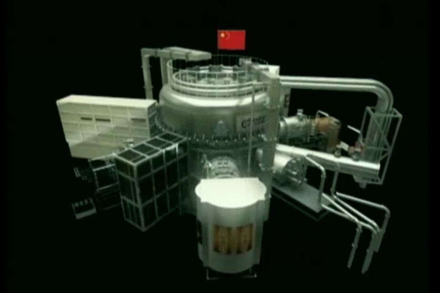 An artist's impression of what happens inside a tokamak.