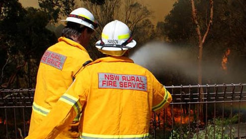The fire on a Lake Macquarie island took 20 Rural Fire Service volunteers with portable pumps around an hour to extinguish.