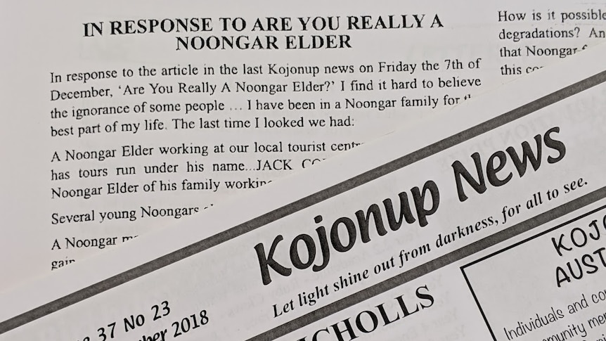 A close-up shot of the Kojonup News masthead