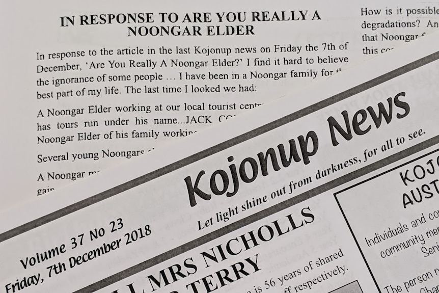 A close-up shot of the Kojonup News masthead