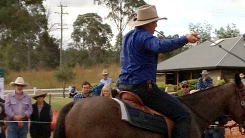 Guy McLean instructs his horses to perform moves that go against their survival instincts.