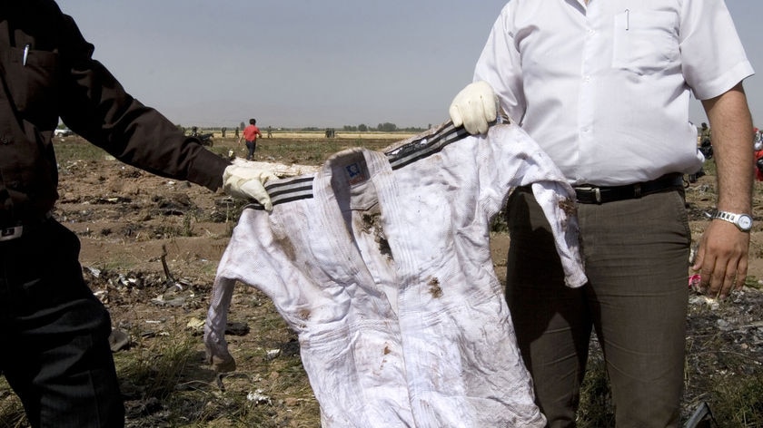 Judo uniform pulled from Iran flight wreckage