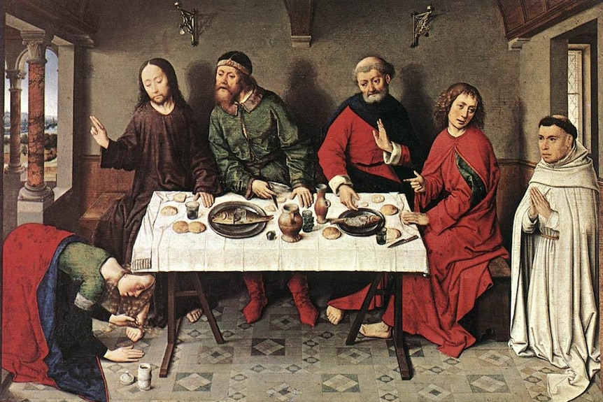 Dieric Bouts' painting Christ in the House of Simon