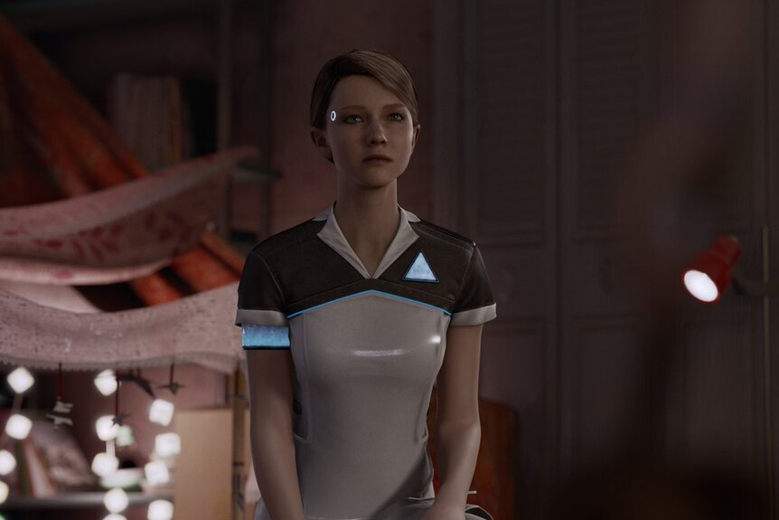 A still image from the game Detroit: Becoming Human.