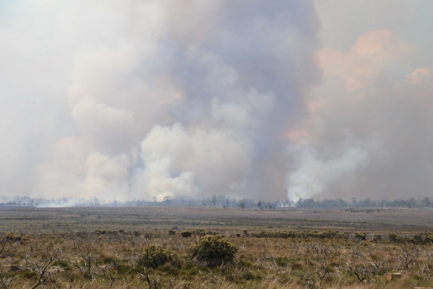 Fire threat continues near Liawenee.