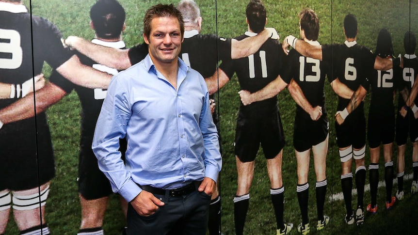 New Zealand's Richie McCaw at announcement of his retirement from rugby on November 19, 2015.
