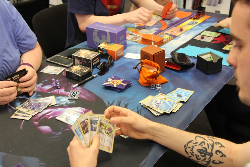 Pokemon trading card game is like a cartoon version of poker
