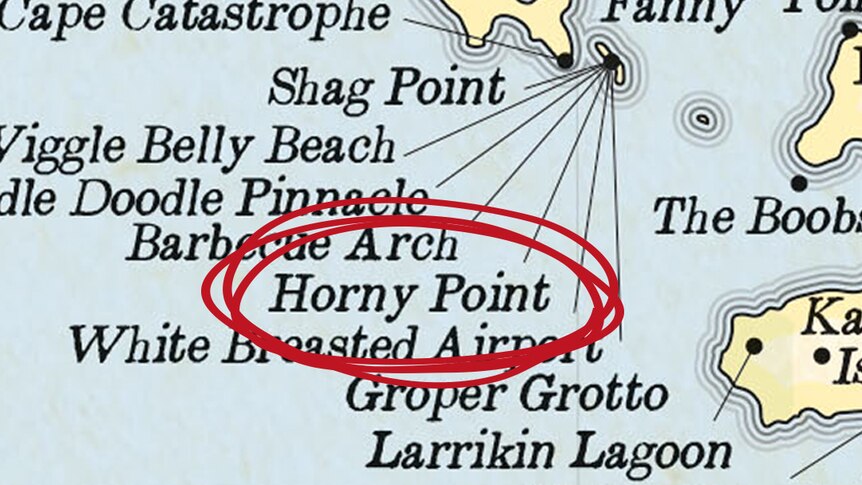 862px x 485px - Meet me at Horny Point: It's time to clean up the map of Australia - ABC  News