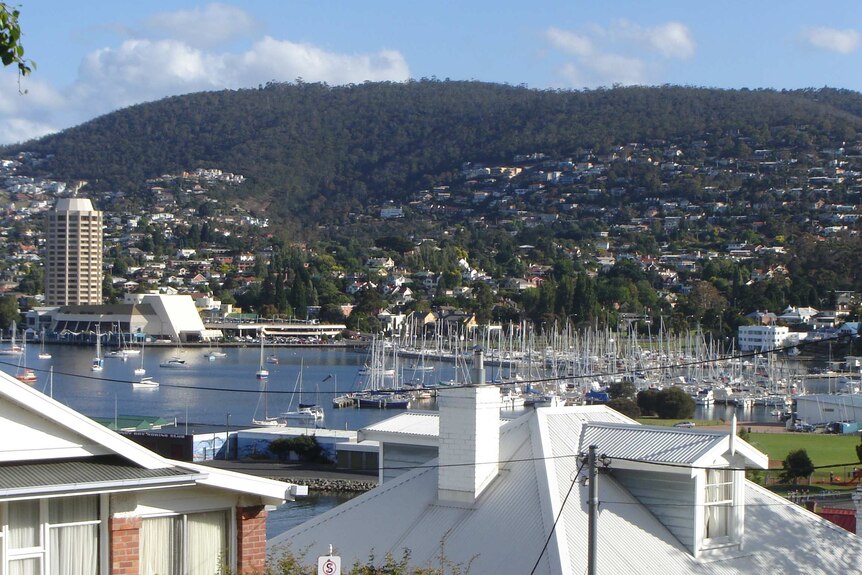 View of Sandy Bay and Wrest Point Casino