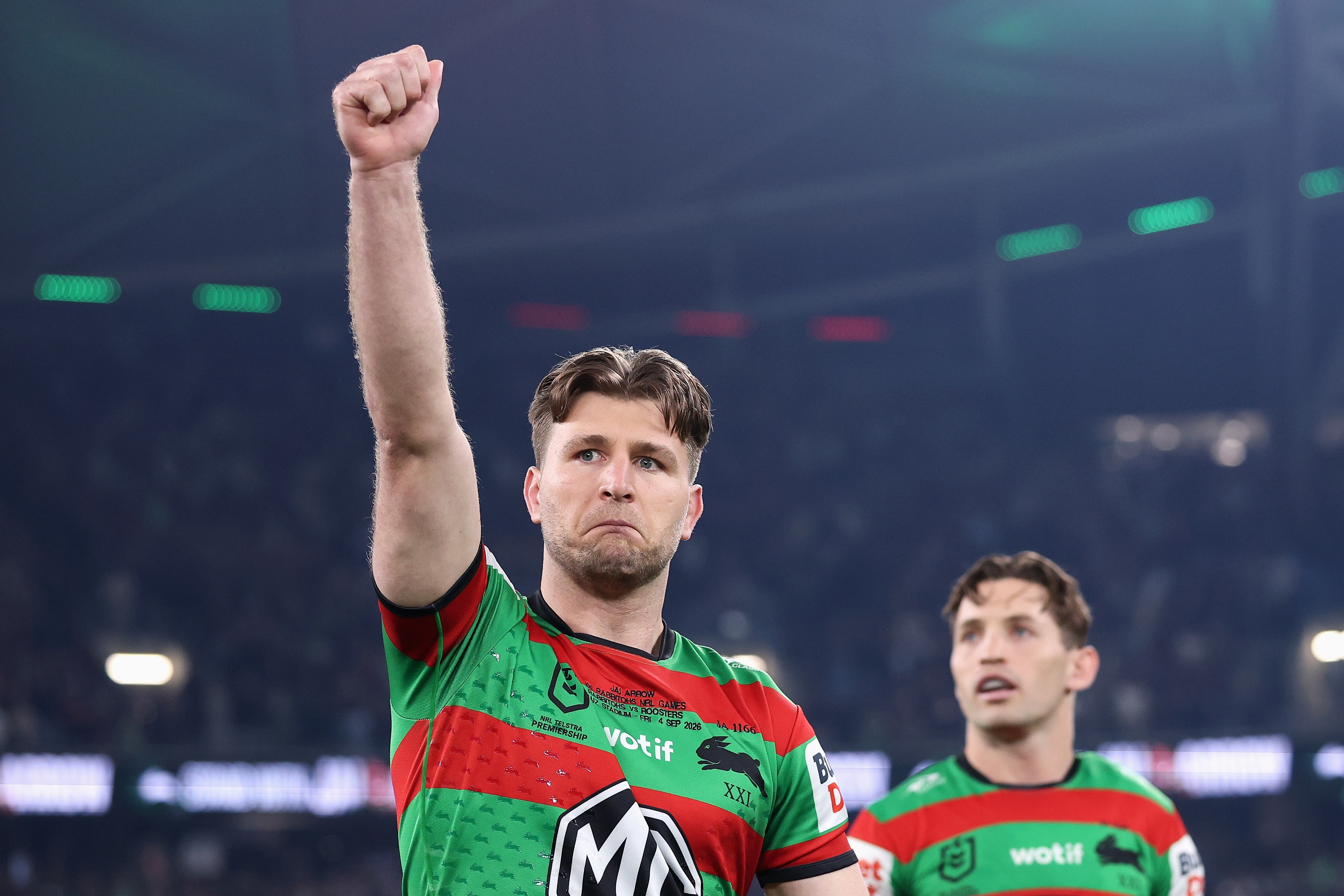 Live: Rabbitohs ravaging Roosters' reserves after Jai Arrow makes tearful 100th Souths appearance
