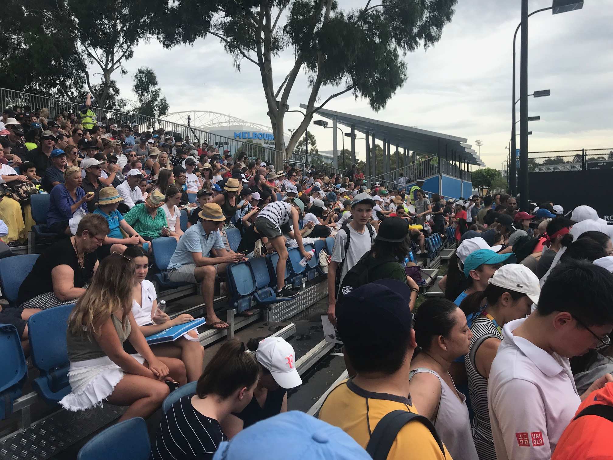 The outer courts at the Australian Open deliver up-close and personal