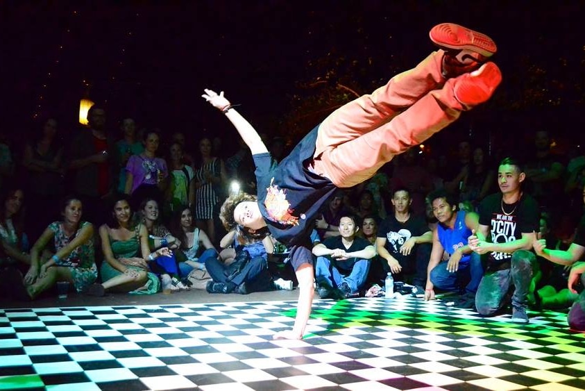 Cambodian breakdancers with Tiny Toones