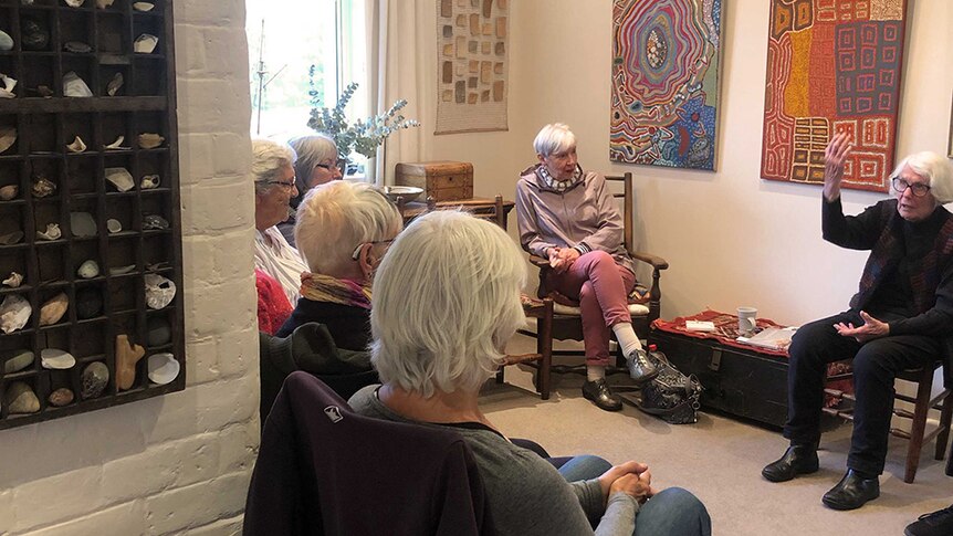 A group of women at a cultural learning session
