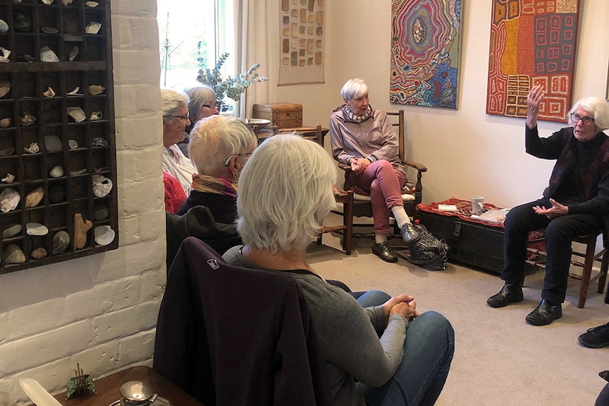 A group of women at a cultural learning session