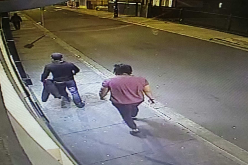 CCTV footage moments before Prahran attack