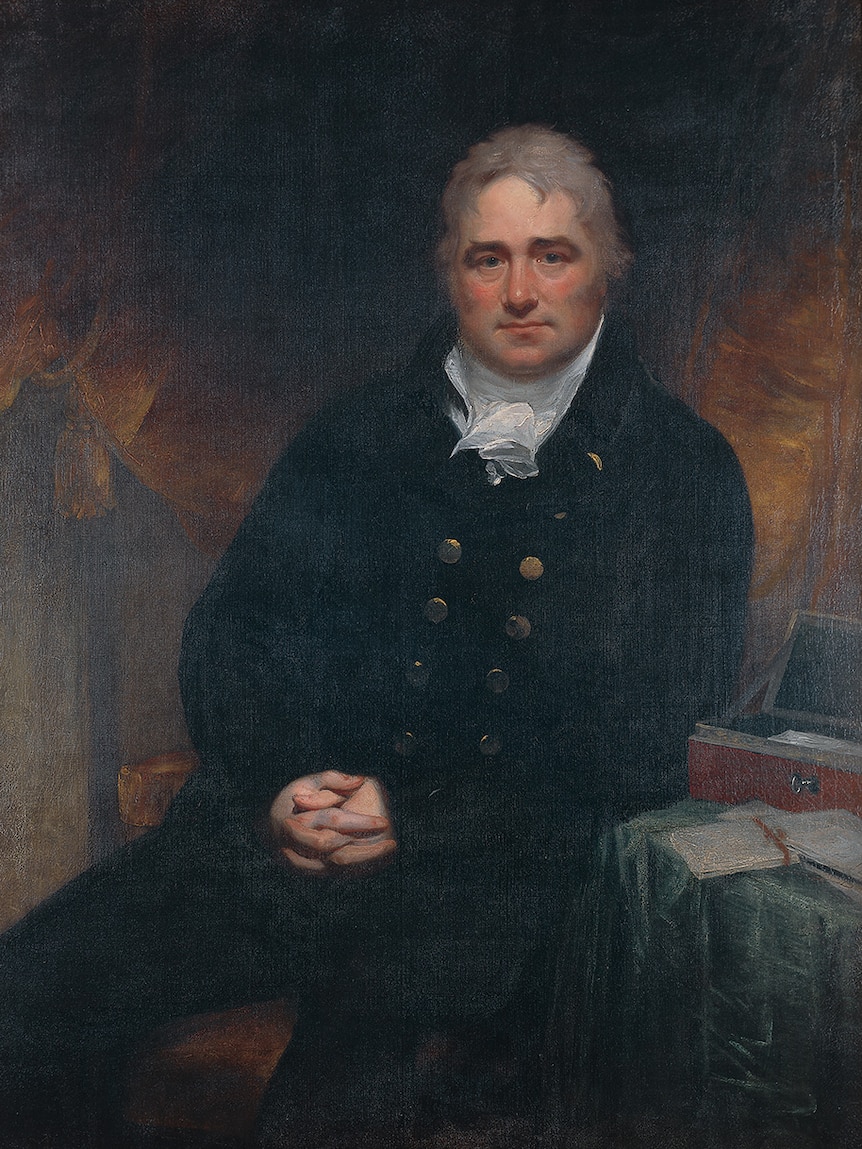The 1806 oil on canvas portrait of Robert, Lord Hobart, by Sir William Beechey.