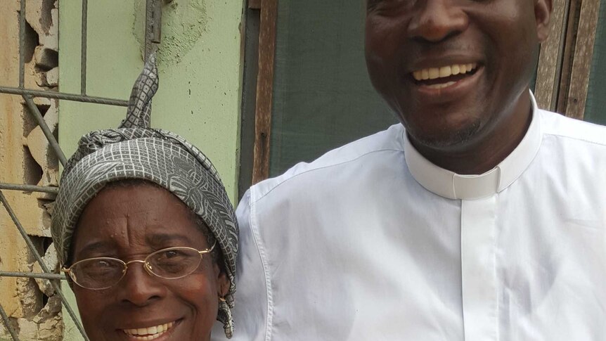 Joseph and his mother Amenla-Akuba Ewule