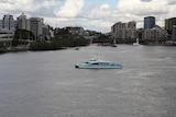 A CityCat ferry crosses the Brisbane River in June 2018.