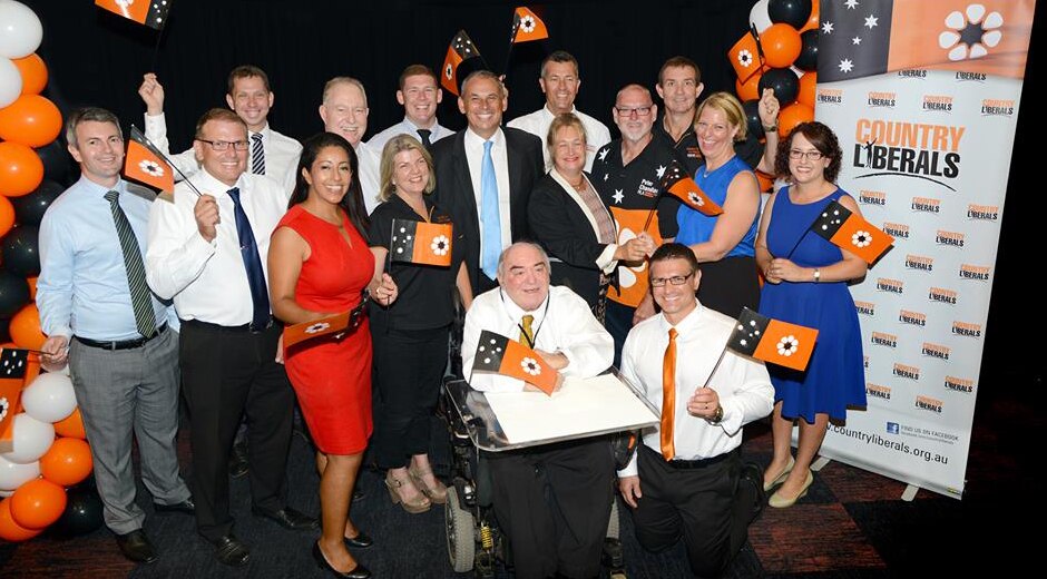 The Country Liberals team, pictured a week before the NT election.