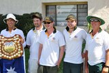 Australian croquet team after winning the 2017 MacRobertson shield