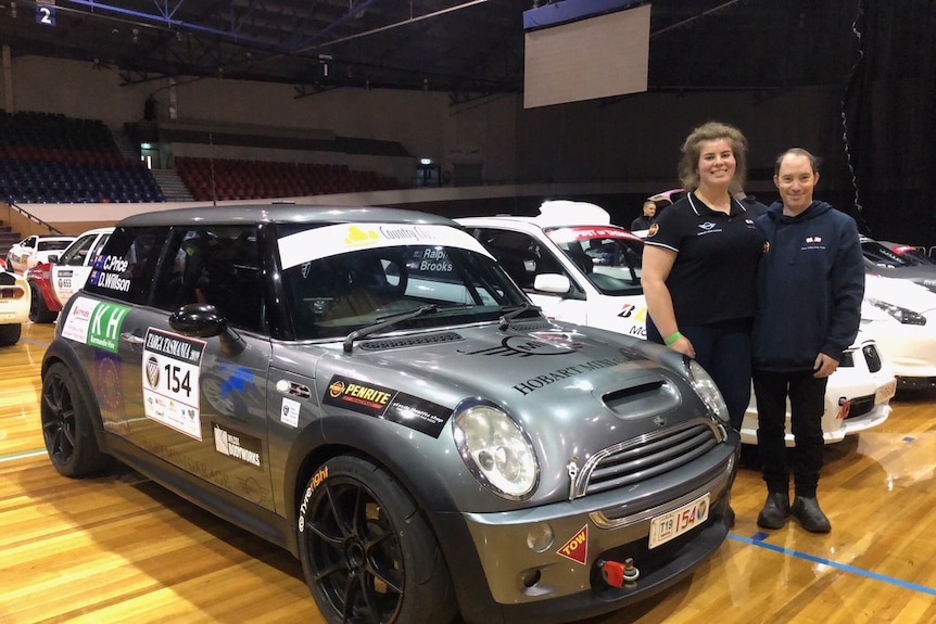 Casey Price with her mini GP