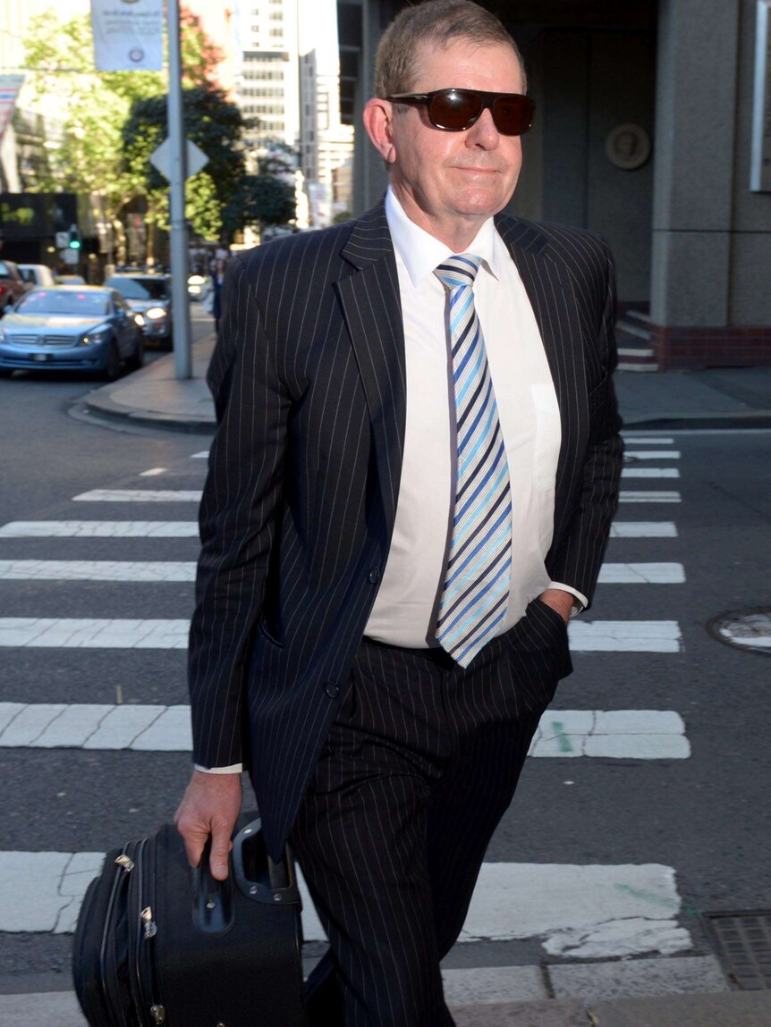 Peter Slipper arrives at the Federal Court in Sydney.
