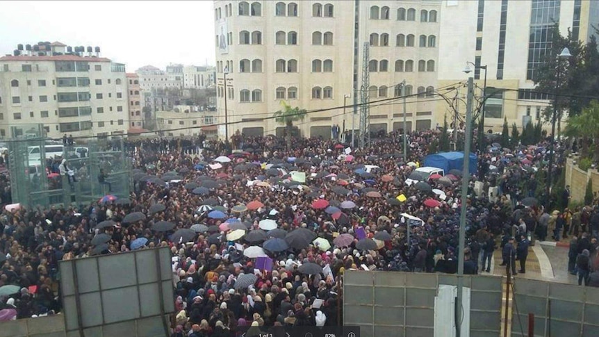 Teacher strike in Ramallah