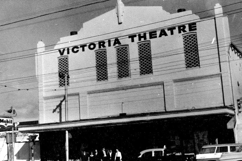 Exterior of an old theatre in Melbourne.