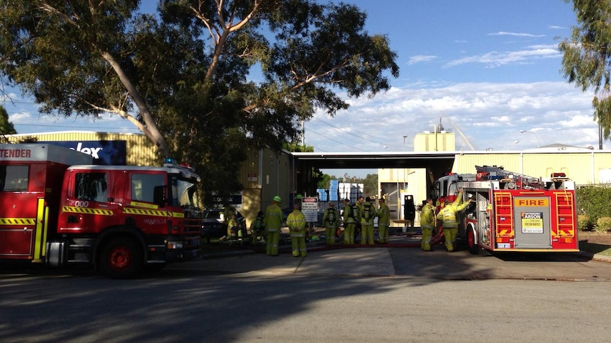 Canning Vale Chemical fire