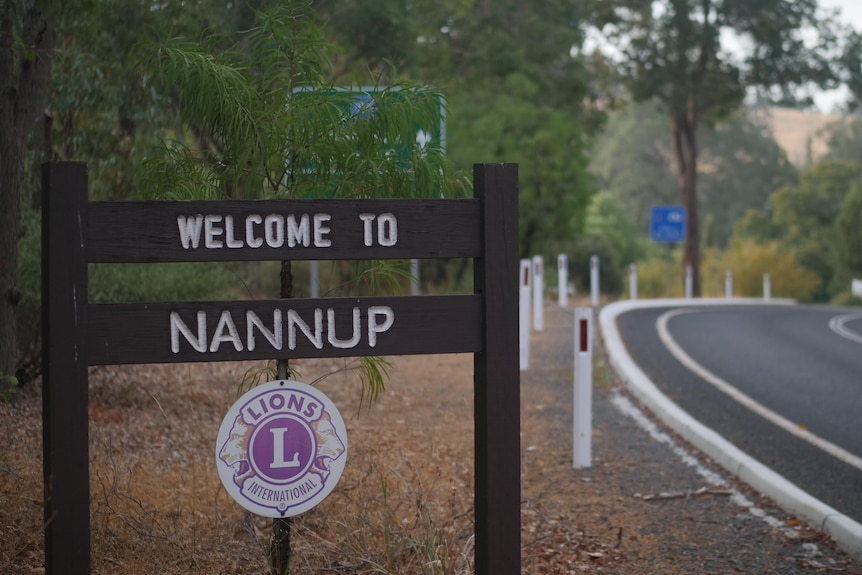 A sign at the entrance to Nannup