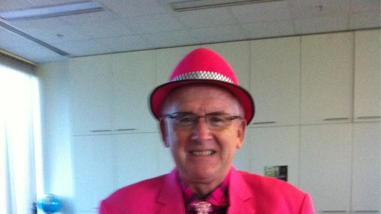 Walshy resplendent in pink on Ladies Day