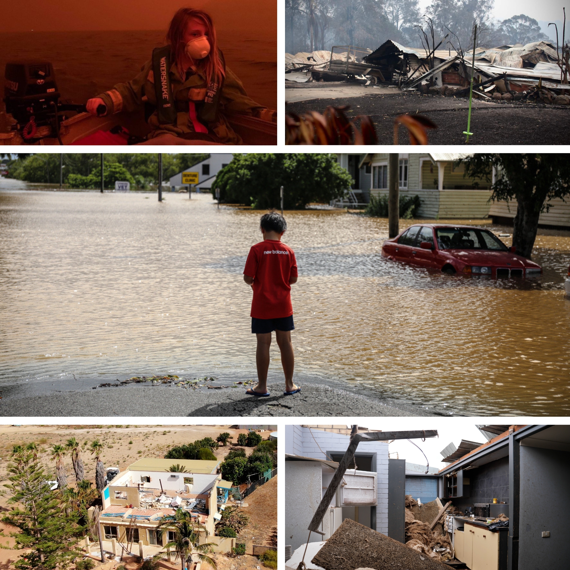 Images from the black summer bushfires, the Lismore floods and Cyclone Seroja in Kalbarri
