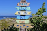 'Please Leave Nothing But Footprints' sign for story about ethical global travel