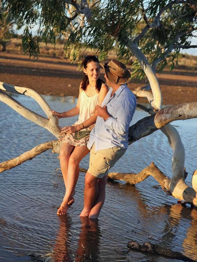 David Pollock and Frances Jones on Wooleen Station