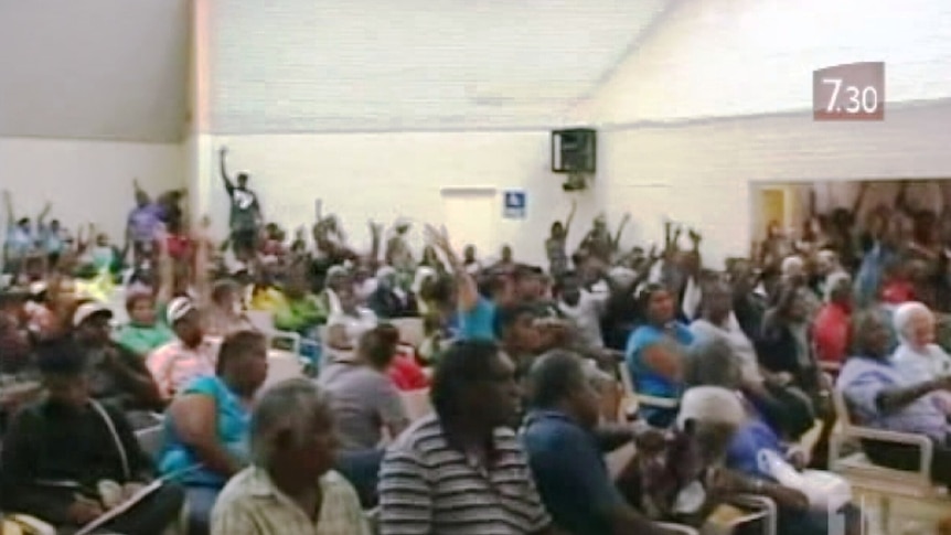 Fortescue meets with Indigenous land owners in the East Pilbara in March 2011.