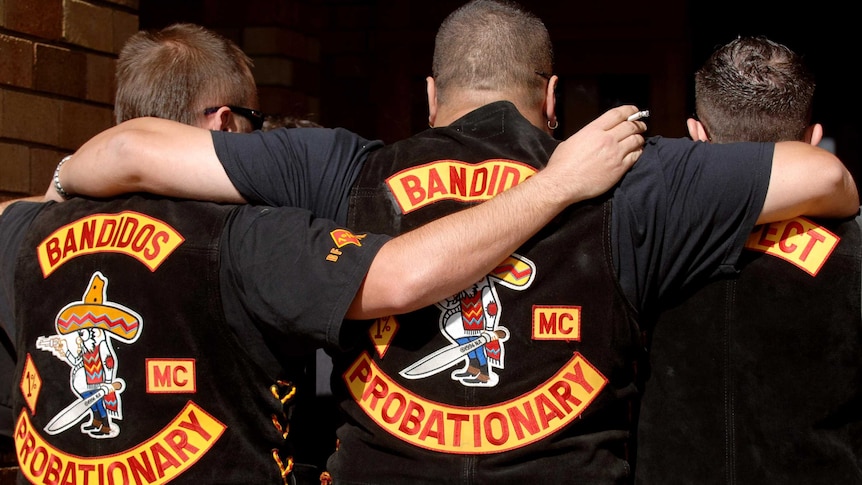 Bandidos bikie club members (file photo)