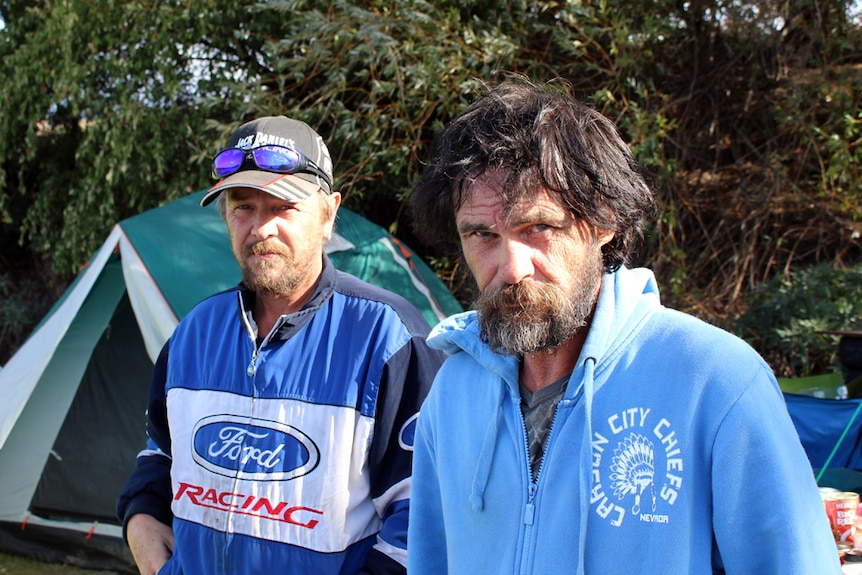 Homeless Tasmanian men