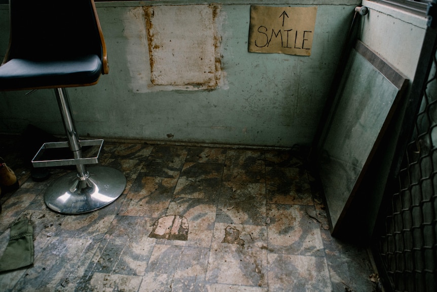 A room in Eli Roth's flooded house