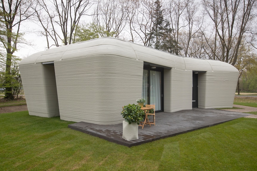 sneen evig Kør væk Netherlands unveils home 3D printed with concrete, and it wants to use the  technology to house its growing population - ABC News