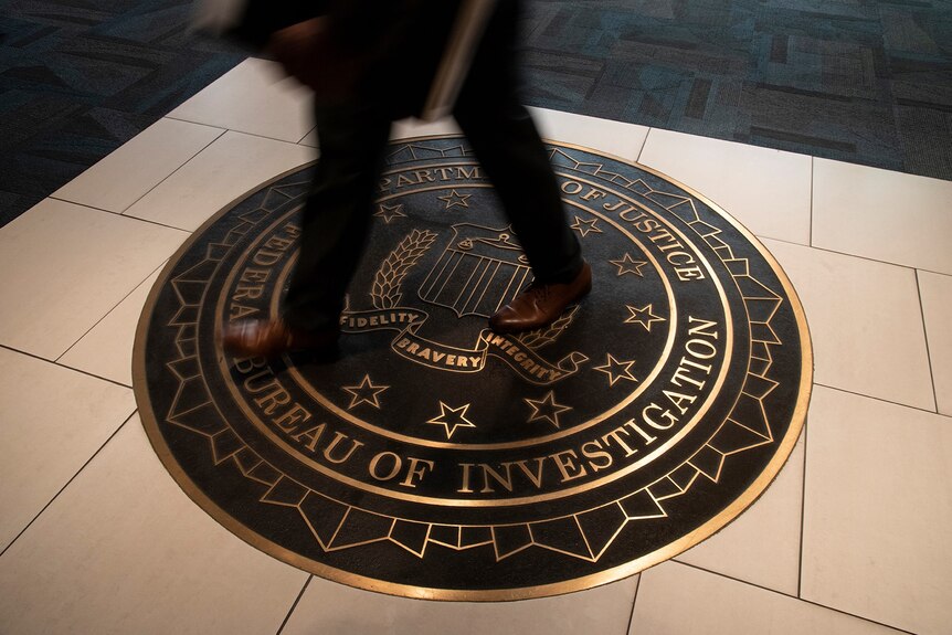 fbi logo on the floor