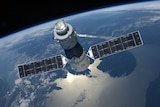 An artist's depiction of the Chinese space lab Tiangong-1.