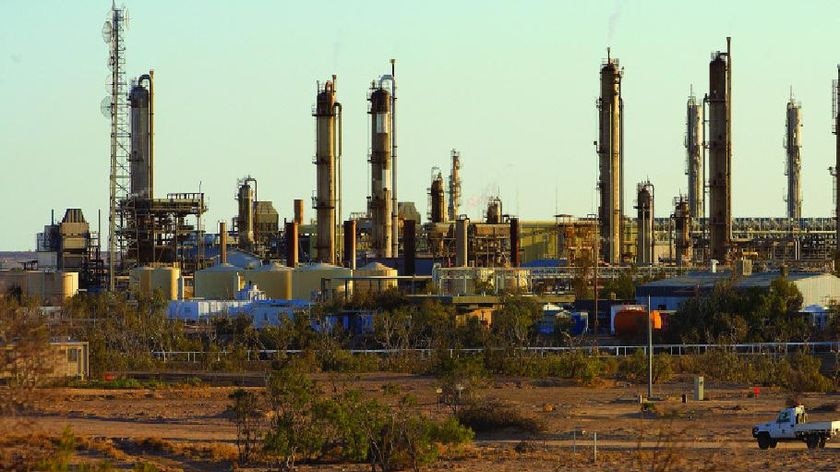 Santos Moomba plant in outback South Australia