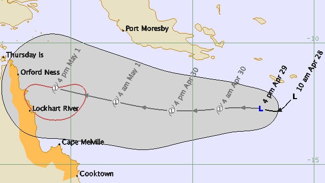 Weather forecaster Andrew Mostyn says the system is likely to bring gale-force winds to the Cape York coast.