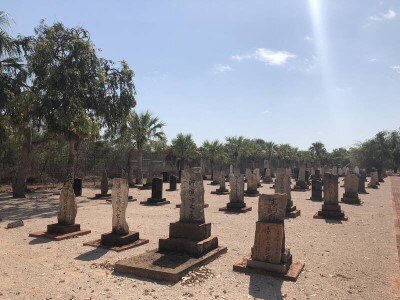 Japanese graves in the Broome cemetery