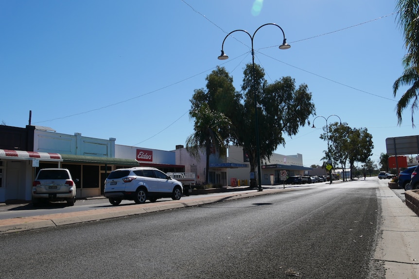 A street in a country town in NSW.