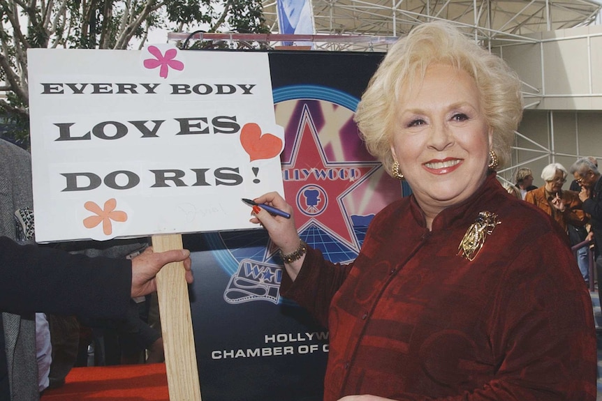 Actress Doris Roberts on the Hollywood Walk of Fame.