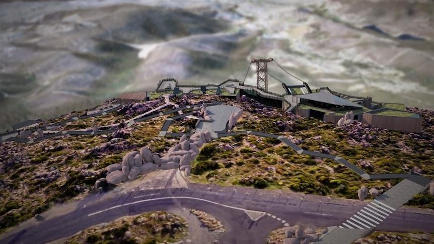 Artist impression of a cable car development proposal. 